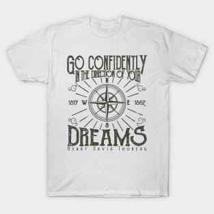 Dreams Compass Quote T-Shirt